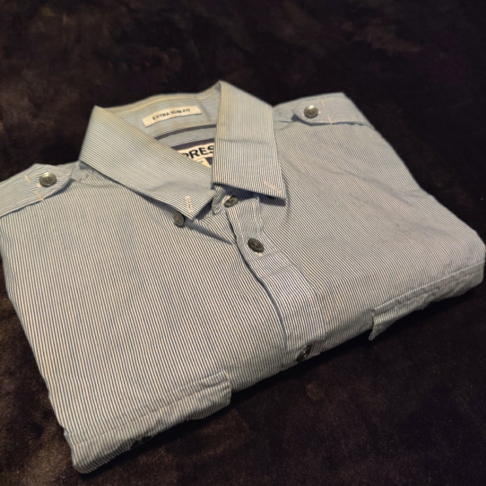 Small Express Extra Slim Fit Striped Button-down